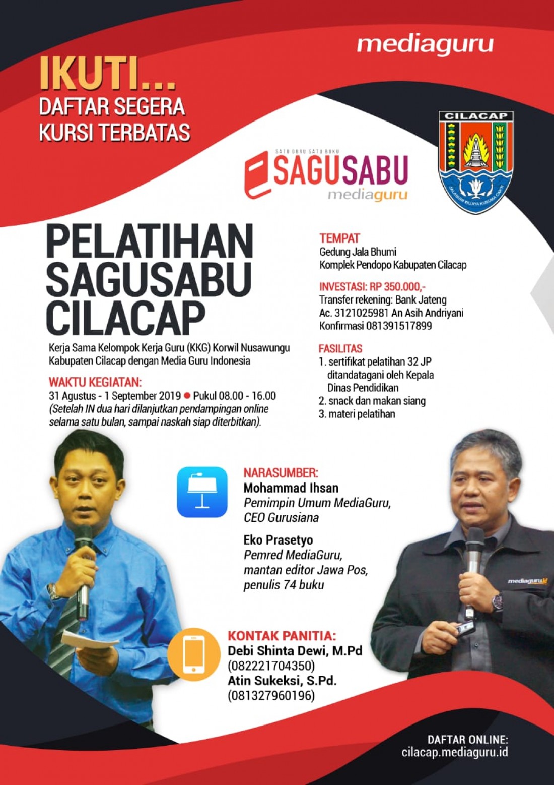 Pelatihan Sagusabu Cilacap (31 Agustus - 1 September 2019)