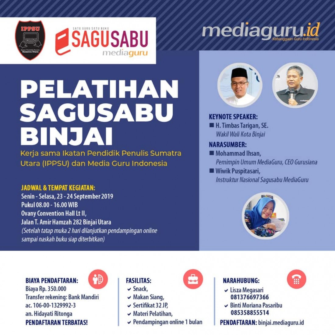 Pelatihan Sagusabu Binjai Sumut (23 - 24 September 2019)