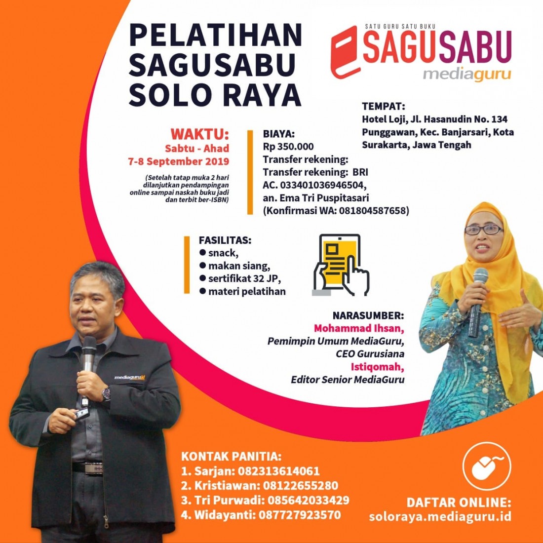Pelatihan Sagusabu Solo Raya (7 - 8 September 2019)