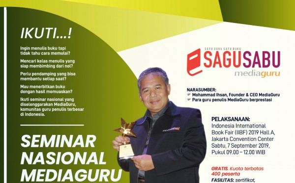 Seminar Nasional Satu Guru Satu Buku (Sagusabu), Jakarta (7 September 2019)