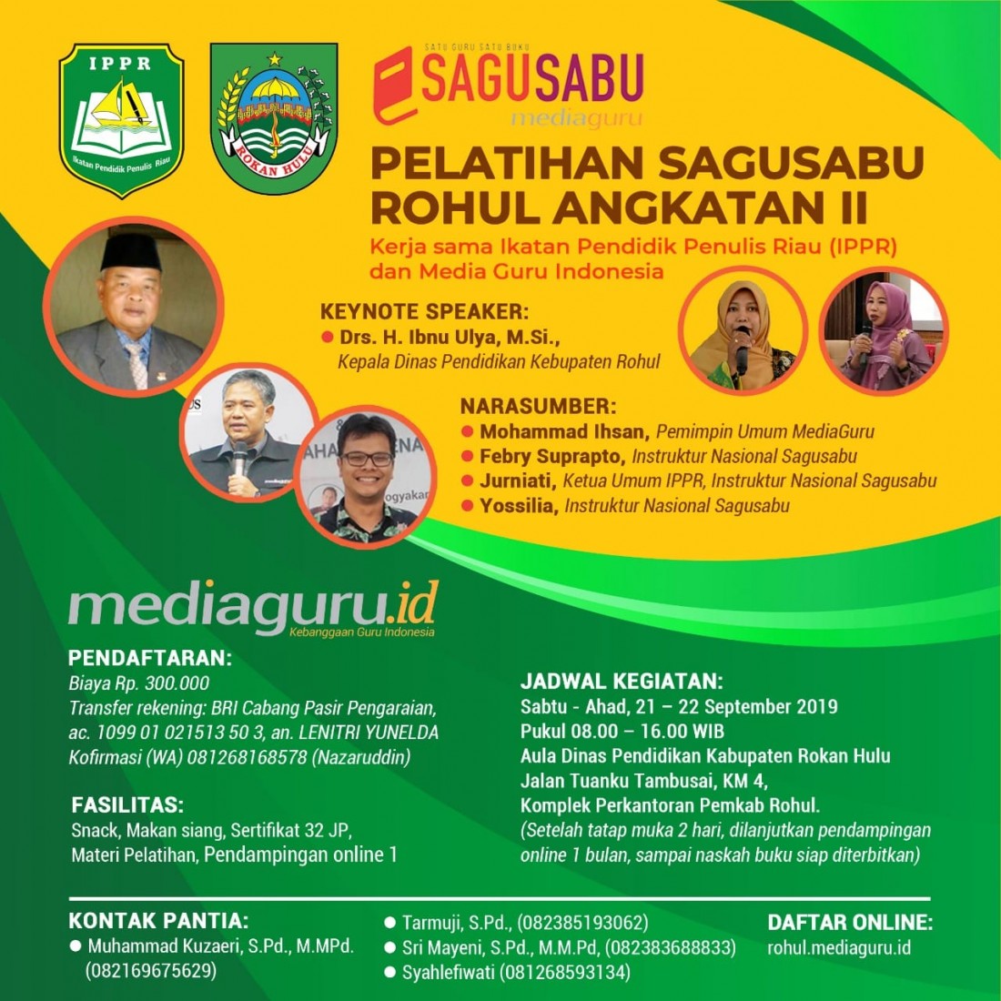 Pelatihan Sagusabu Rohul Riau Angkatan II (21 - 22 September 2019)